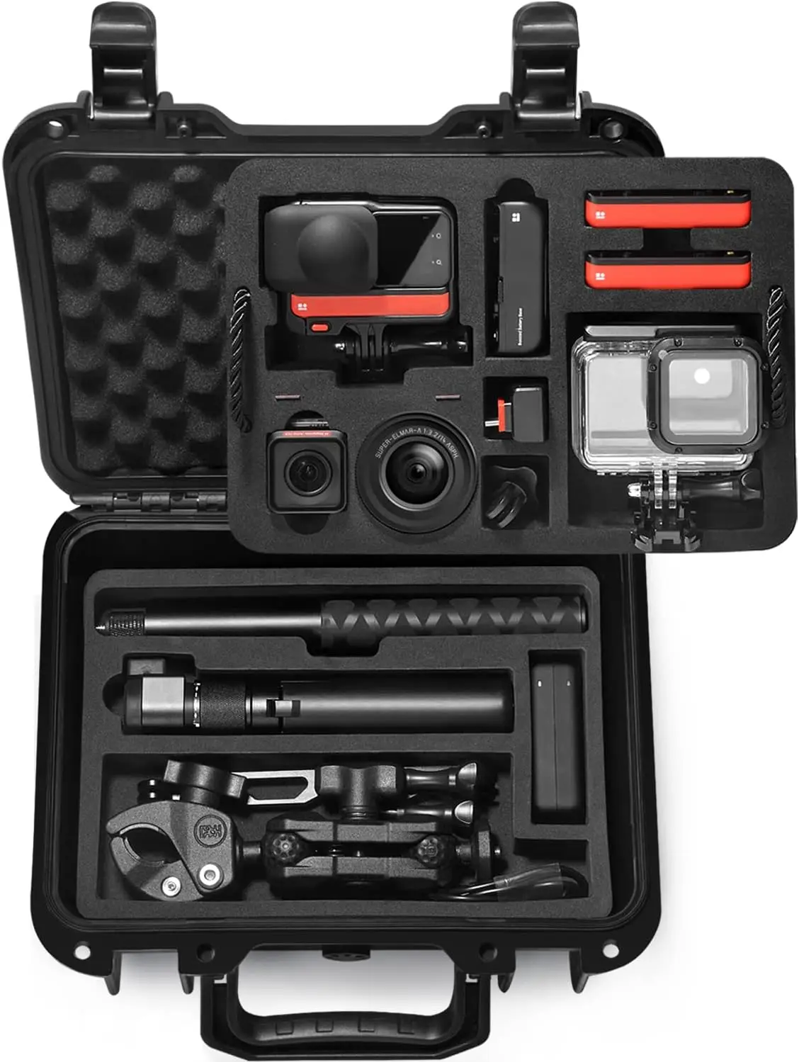 

Portable Waterproof Hard Case Compatible with Insta360 ONE RS/Insta360 ONE R Action Camera and Accessories (Case Only)