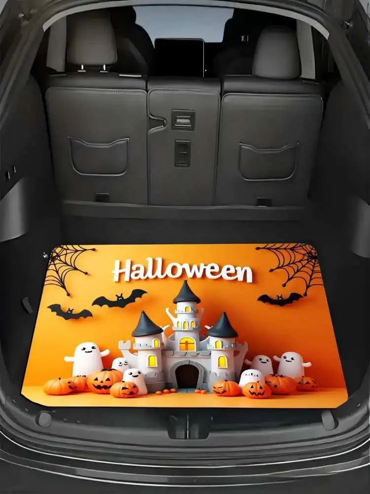 VIKAMA Halloween Decorator Floor Mats - Bathroom Door Mats - Stain-resistant and Slip-resistant Mats - Interior Decor