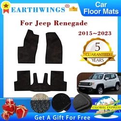For Jeep Renegade 2016 2017 2018 2015~2023 Car Floor Mats Carpets Rugs Panel Anti-slip Pad Premium Custom Foot Pads Accessories