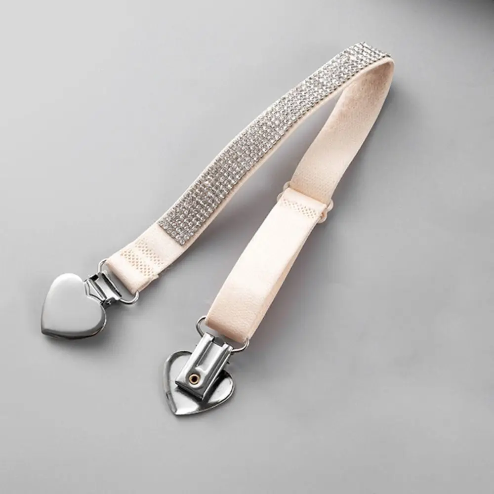 Ethnic Style Lingerie Shoulder Straps Letters Rhinestones Bra Shoulder Strap Elastic Detachable Bra Decorative Strap For Women