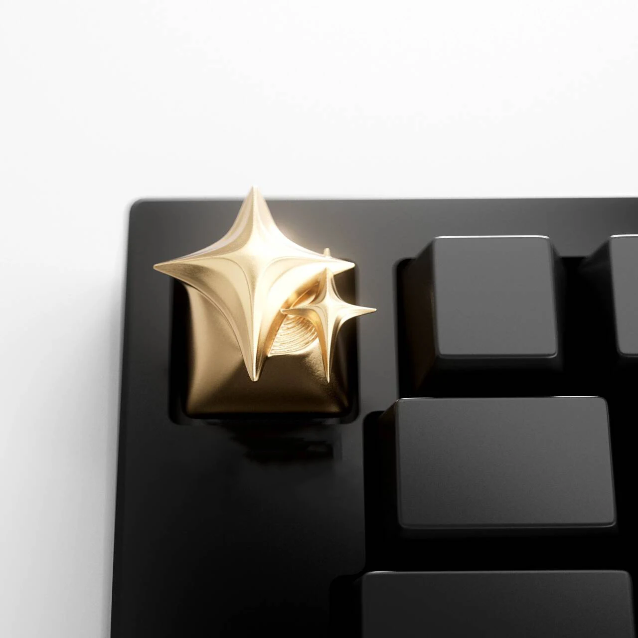 1pcs Star Personalized Esc Key Keycaps Cool Novel Metal Creative Silver Black Gold Keycap for Mechanical Keyboard