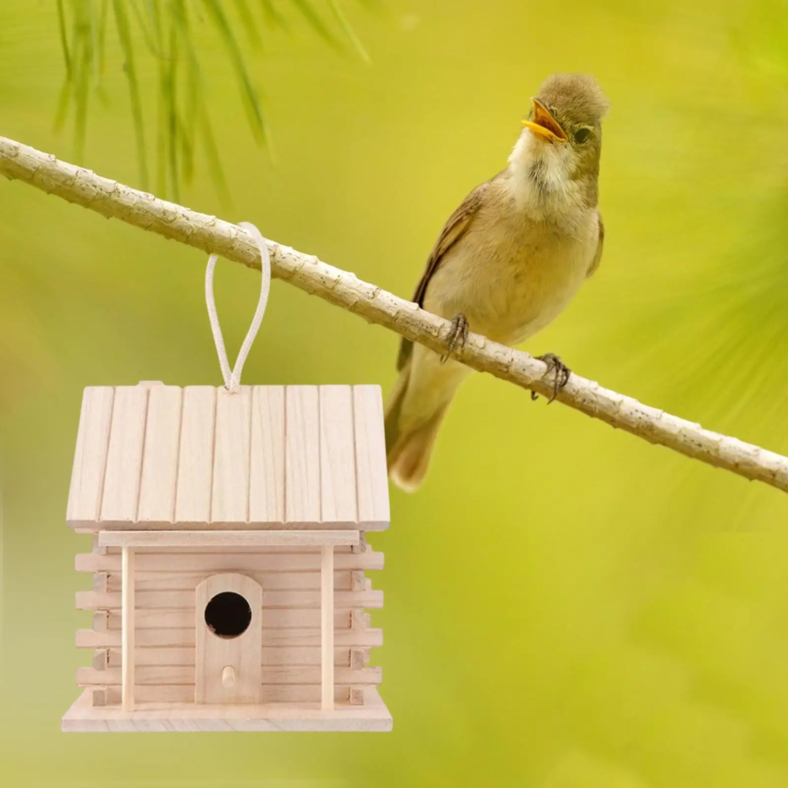 Wood Bird House Wit… - image