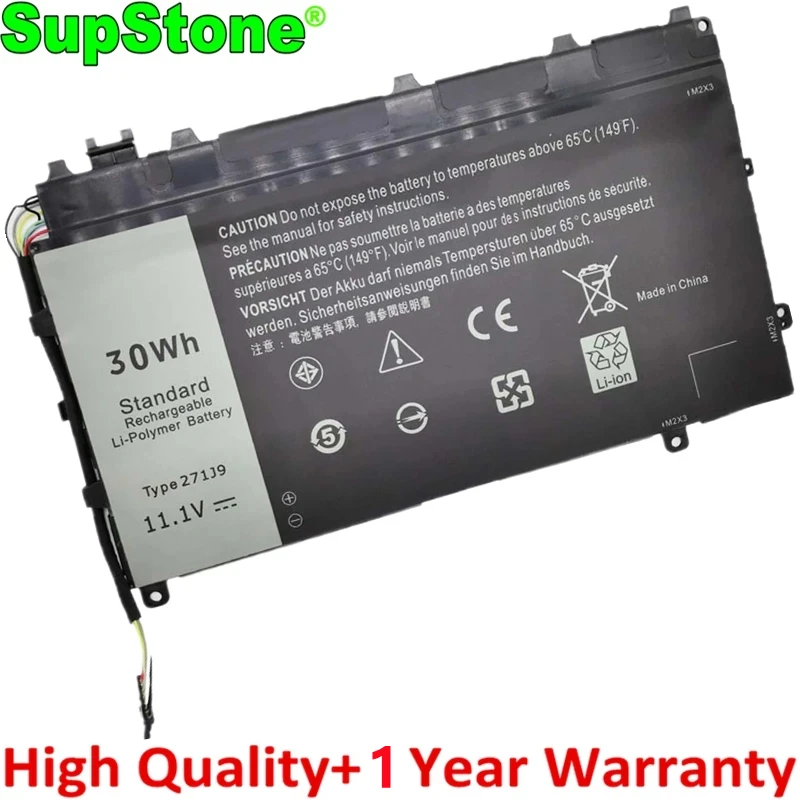 

SupStone New 30Wh 271J9 Laptop Battery For Dell Latitude 13 7000,7350 E5470 YX81V 3WKT0 MN791 GWV47