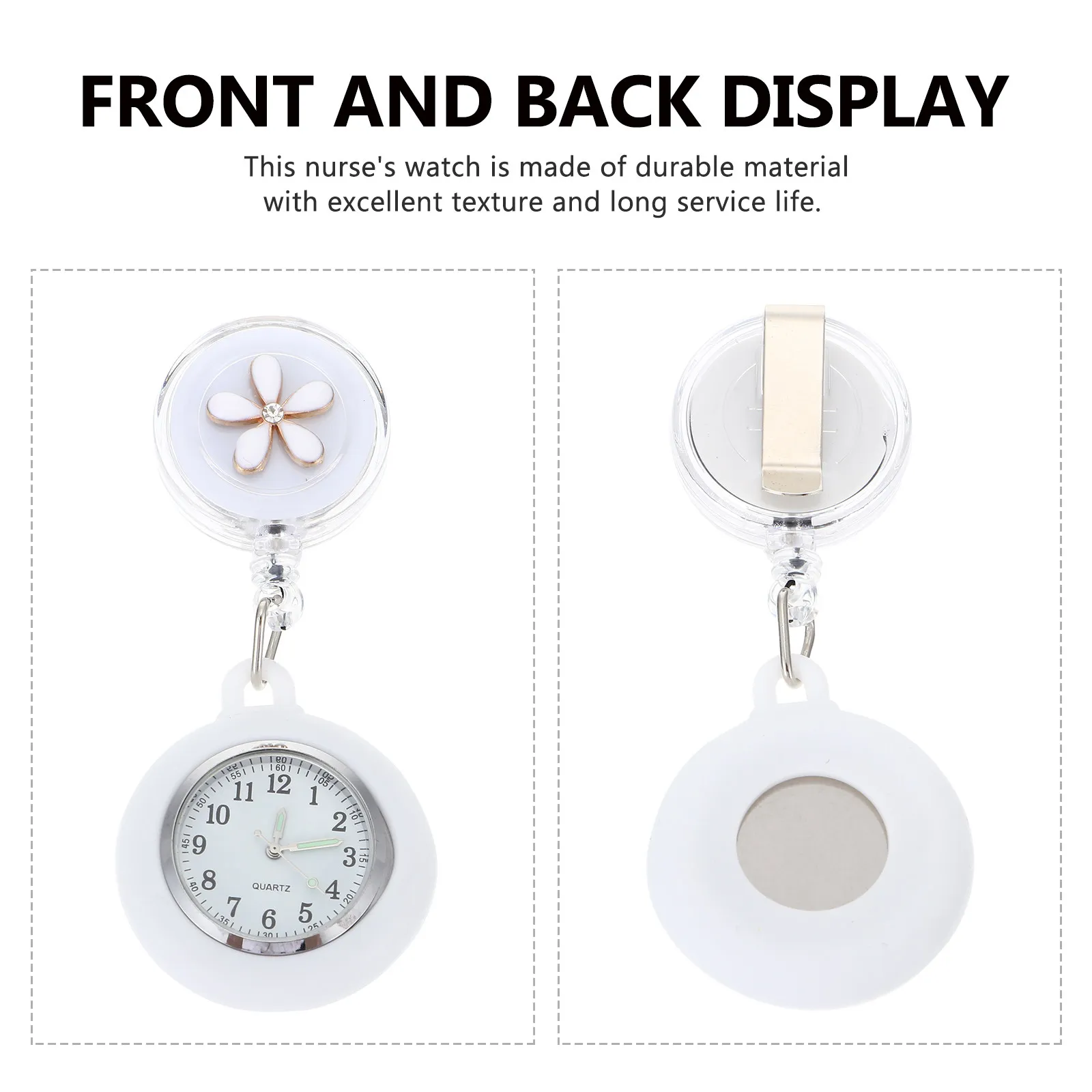 

Nurse Watches Hanging Fob Watch for Women Portable Pocket Timepiece Birthday Christmas Gift Chest Hanging Watch for Student