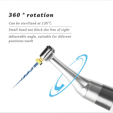 2-इन-1 डेंटल कॉर्डलेस एंडो मोटर बिल्ट-इन एपेक्स लोकेटर के साथ 360° घूमने वाली एंडो मोटर 16:1 मिनी हेड कॉन्ट्रा एंगल 10 मोड के साथ 10 best sales दंत मोटर - №8