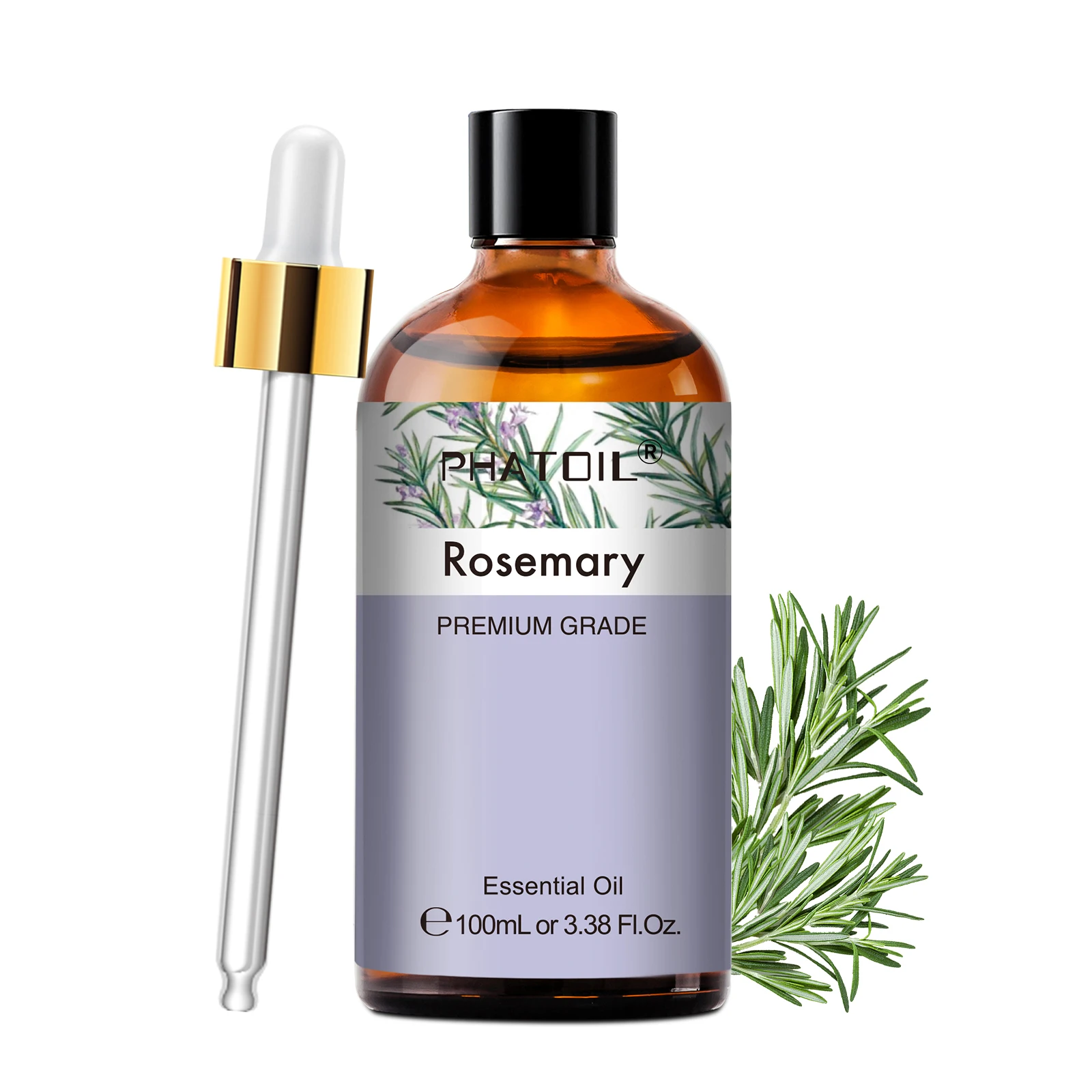 PHATOIL Premium ätherische Öle, 100 ml, Zimt, Rosmarin, Grapefruit, Ingwer, reines ätherisches Aromatherapie-Öl für Diffusor, DIY-Seife – Detail 5