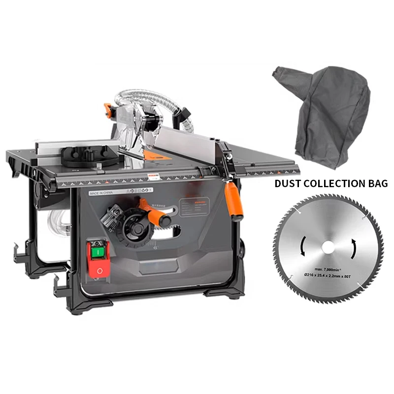 

8.5-inch Dust-Free Saw Woodworking-Specific Table Saw Solid Wood Multi-Function All-in-One Cutting Machine 2000W/1750W Bench Saw