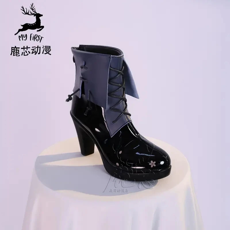 

g'7,n\5;e,8\v,5/Arknights Togawa Sakiko Shoes Anime Women PU Leather Cosplay Boots Halloween Carnival Party Gaf;4'v.7/n\