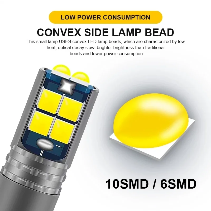 

2 шт. Новый T10 светодиодный Canbus W5W 3030 10SMD 10 Вт 12 В-24 В 194 168 Авто светодиодный светильник для салона автомобиля, купольная лампа для чтения, габаритный светильник