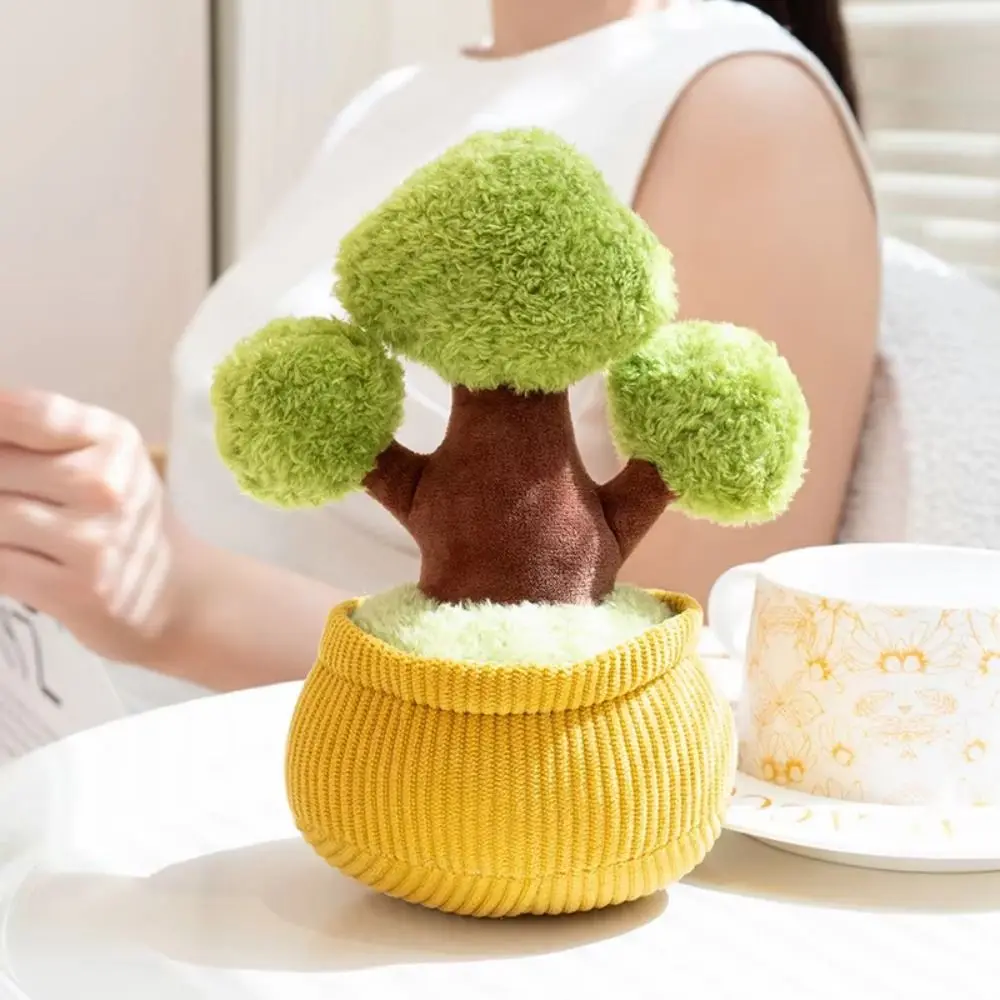 Vaso di fiori in vaso di piante in vaso bambola di peluche che fa ricco divertente vaso di fiori in vaso di peluche fiore carino albero di simulazione piante di peluche
