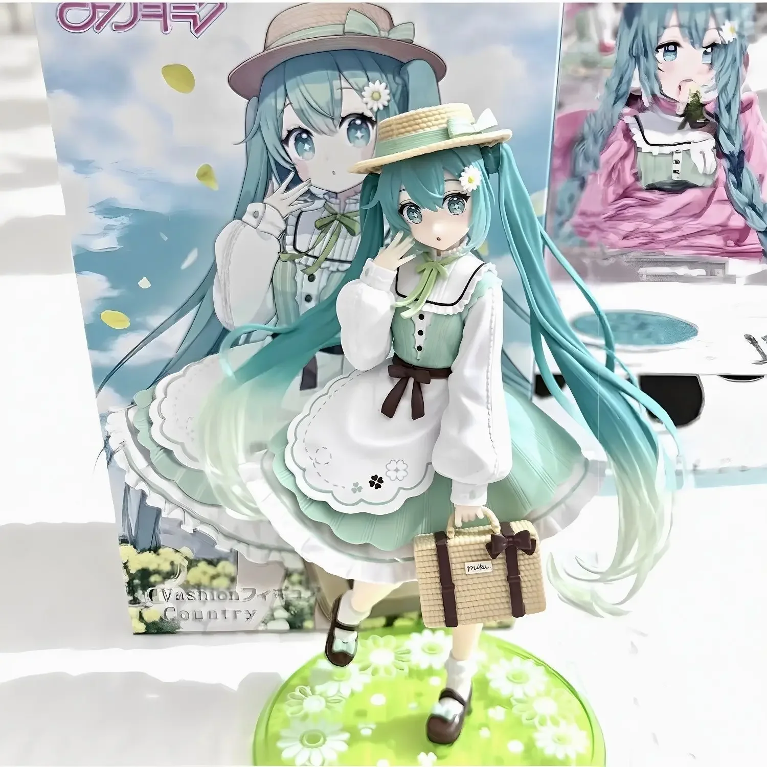 20cm Hatsune Miku Fashion Desktop Cute Handmade Rural Style PVC Movable Doll Model Toys Exquisite Ornamental Gift image 5