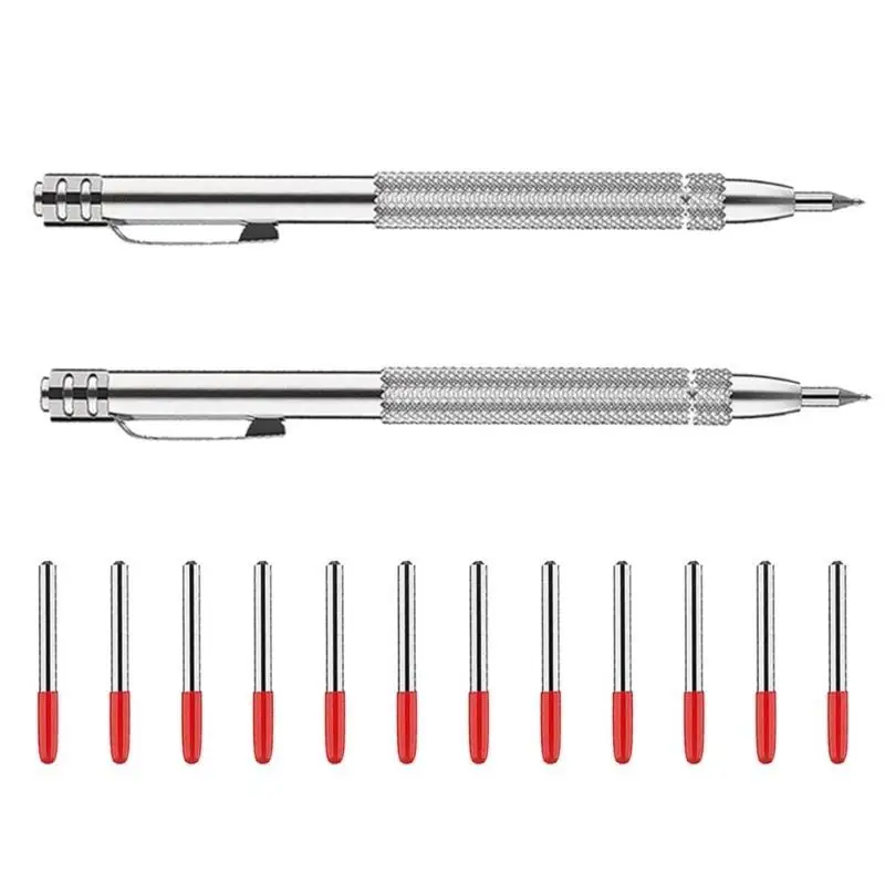 

R9UF Precise Scriber Pen with Carbides Tip Suitable for Engraving on Glass Ceramic Metal Construction Crafting
