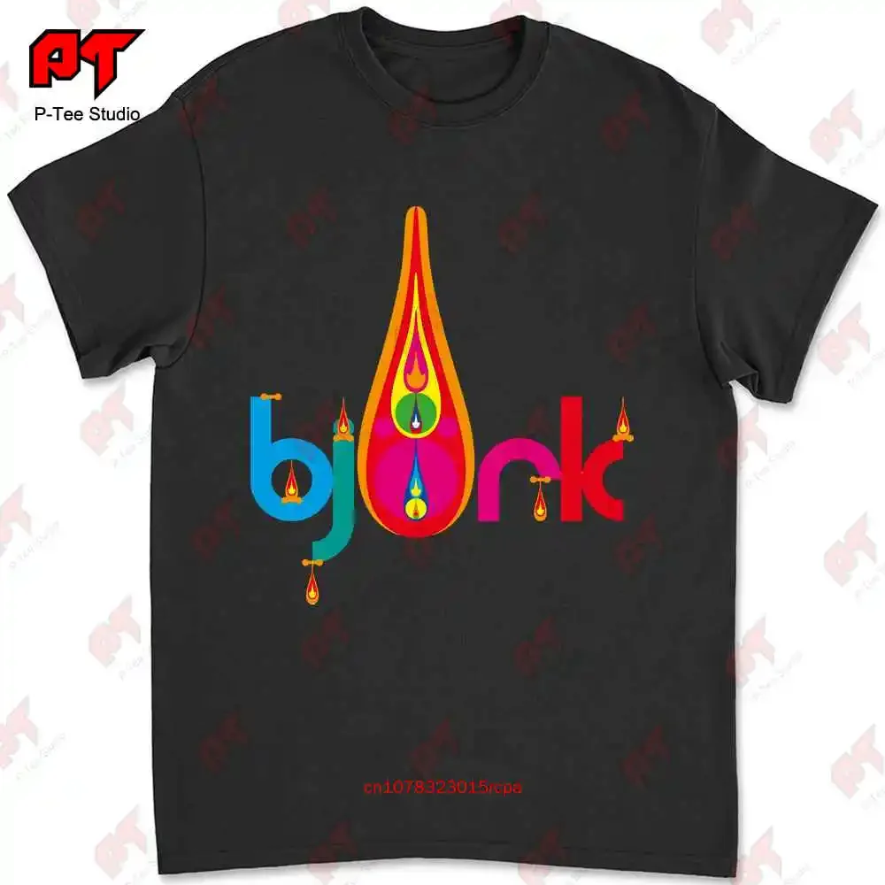 Bjork Logo Candle Light T-shirt N768