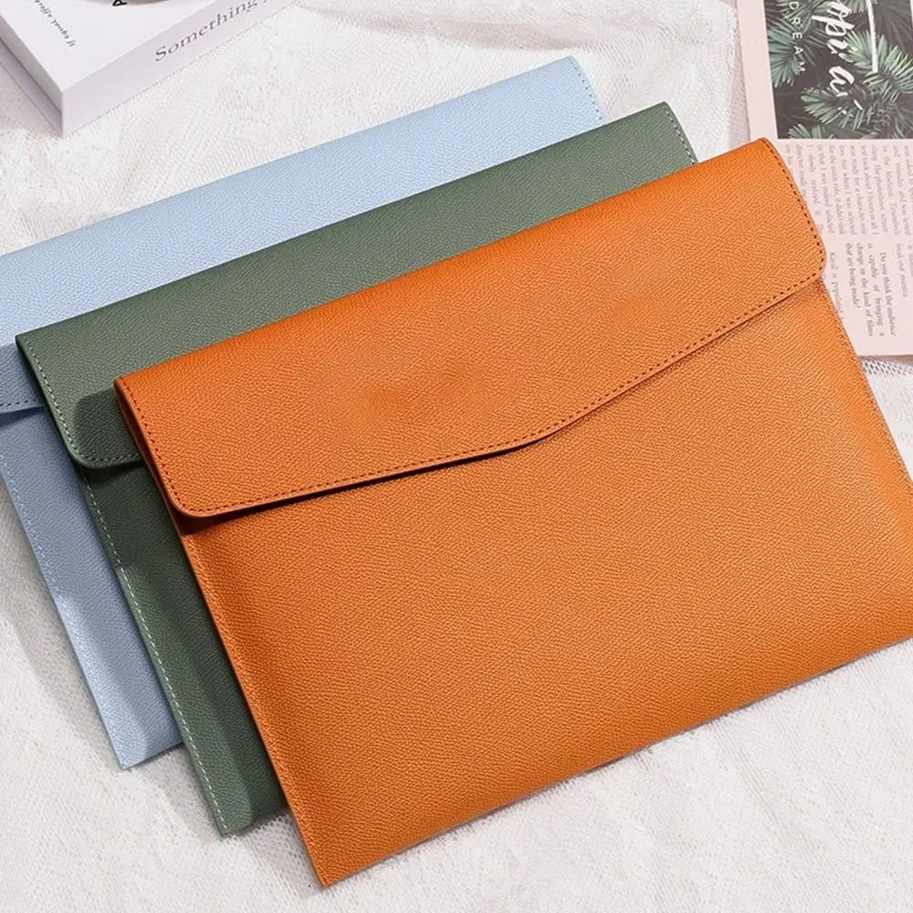 Pasta de arquivo de couro a4, pacote de dados, bolsa de documentos, pasta de moda, contrato de dados, bolsa de arquivo, material de escritório escolar