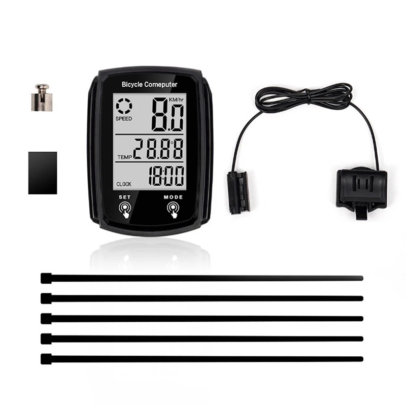 

GPS Bicycle Computer Wired Speedometer Waterproof Bike LCD Computer Blue Tooth Cycling Speed Odometer Stand Outdoor Accessories
