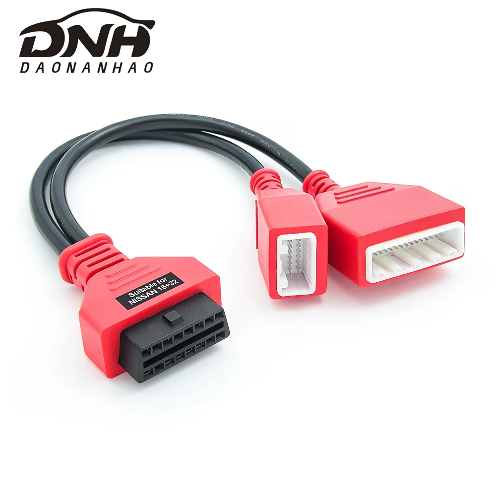 16+32 Gateway OBD2 Adapter Cable for Nissan Bypass SGW No Password Required Compatible with Autel IM508 IM608