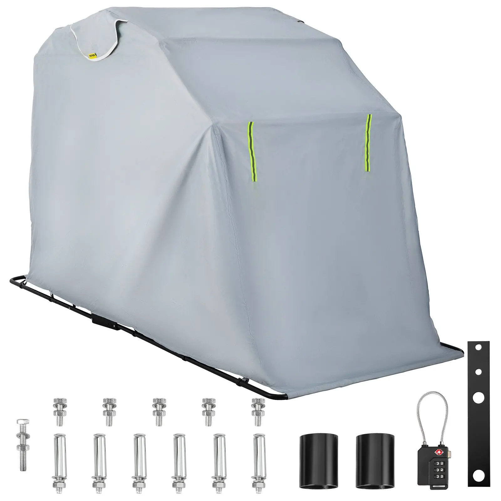 Motorcycle Shelter Waterproof Motorcycle Cover Heavy Duty Motorcycle Garage 420D Oxford Motorbike Sunshade Storage Raincoat Tent