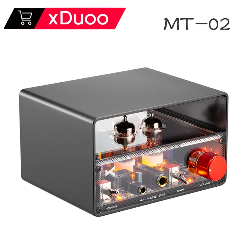 Xduoo MT-02 High Performance Tube Headphone Amplifier HIFI AMP Warm & Smooth Sound Excellent Dynamic Response 4.4mm 6.35mm