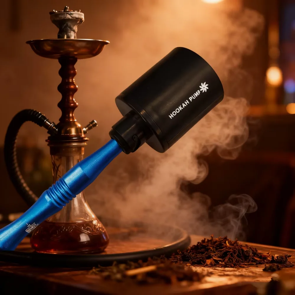 Electronic Hookah Pump Rechargeable USB LED Portable Shisha Starter, Chicha Smoking Accessories
