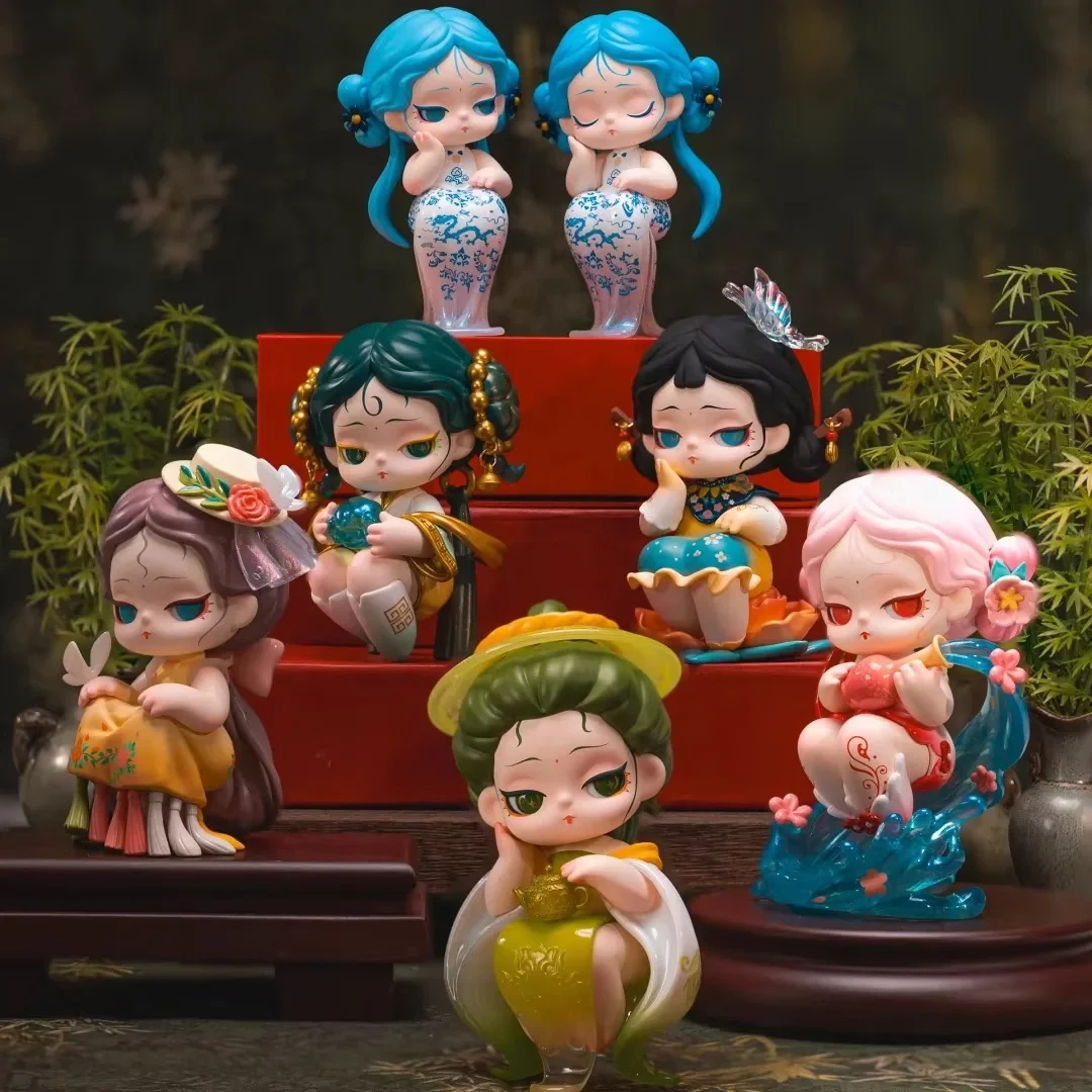 

Dodosugar Ling Long Xia Yi слепая коробка, орнамент ручной работы, модная игрушка-сюрприз «Когда возврат даты» Тематический подарок для коллекционеров