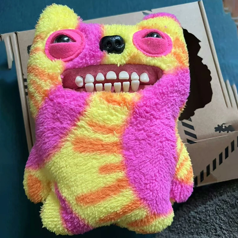 100%Original Fuggler Teeth Monster Laboratory Heterogeneity Series Plush Doll  Monster Funny Toy  Plushie Doll Birthday Gift