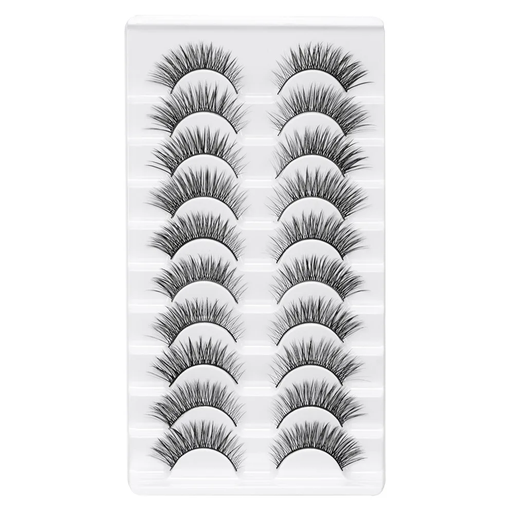 Faux cils complets naturels longs faits à la main 3D en faux vison, sans cruauté, outils de maquillage pour les yeux, extension de cils