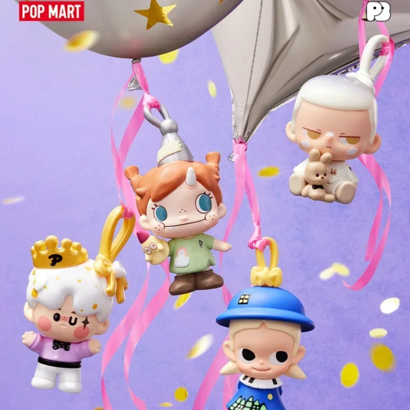 

POP MART POPBEAN Праздничный момент POP MART 15-я юбилейная серия слепая коробка Mystery Box игрушки Kawaii украшения фигурки