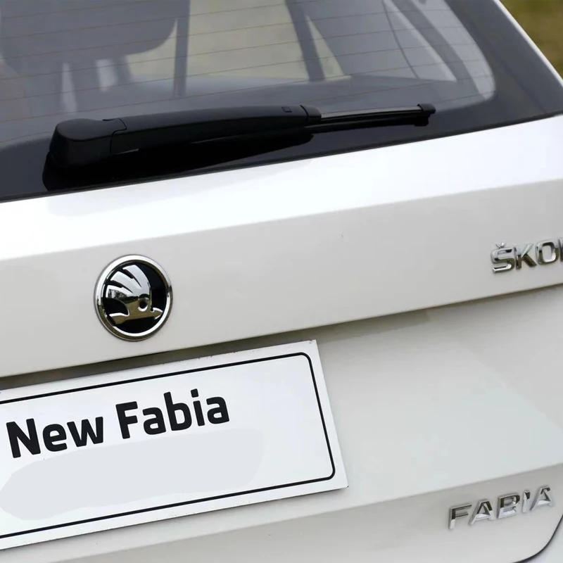 Emblème pour Skoda Fabia 1 2 Octavia a7 RS Superb rine Yinous Karoq Vision, autocollant de hayon, tête de voiture, coffre avant et arrière, 80mm,