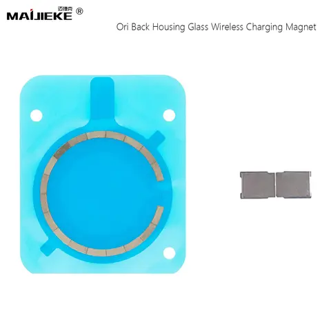 Back Housing Magnatic Replacement For iPhone 16 Pro 13 Pro Max 13mini 12 14 15 Pro Max Plus Rear Glass Wireless Charging Magnet