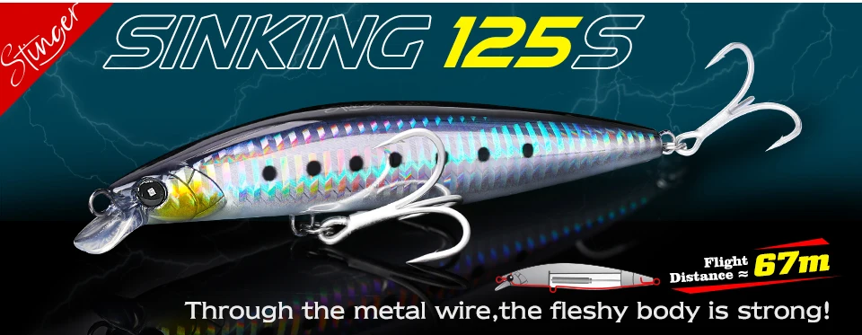 TSURINOYA Floating Minnow 120F Ultra Weitwurf-Strandfischköder 120mm 20g 0-30cm GORGO Salzwasser Seebarsch Flunder Hardbaits – Detail 3