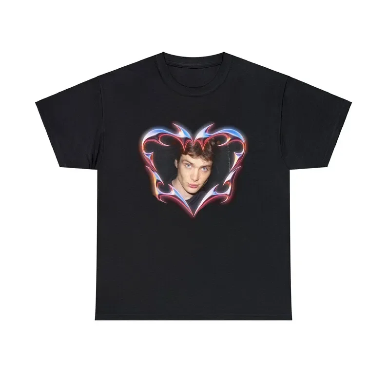 Unisex-T-Shirt aus schwerer Baumwolle mit Cillian Murphy-Herz