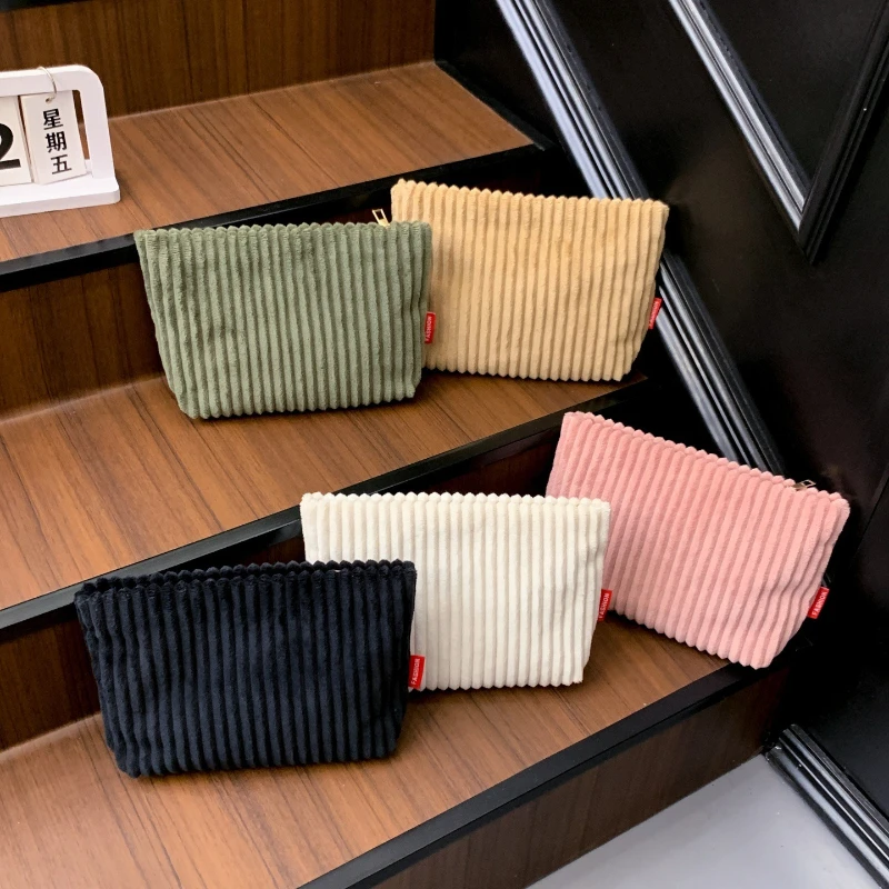 

New Women Top Handle Bag Corduroy Large Capacity Multi Purpose Stylish Mini Bag Comfortable and Versatile Texture Messenger Bags