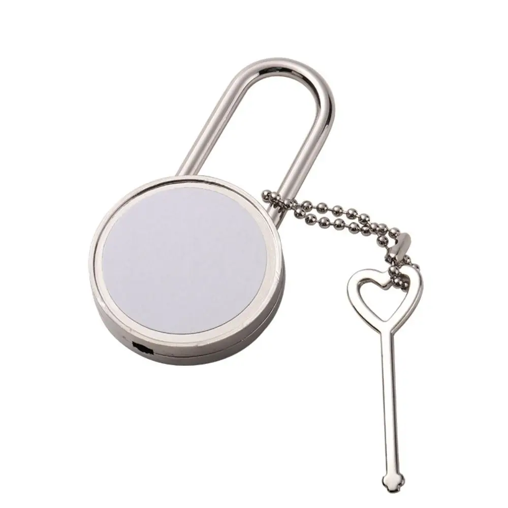 Heart Shaped Thermal Transfer Lock Square Shaped Round Shaped Love Lock Mini Size Zinc Alloy Heart Shaped Lock Wishing Lock