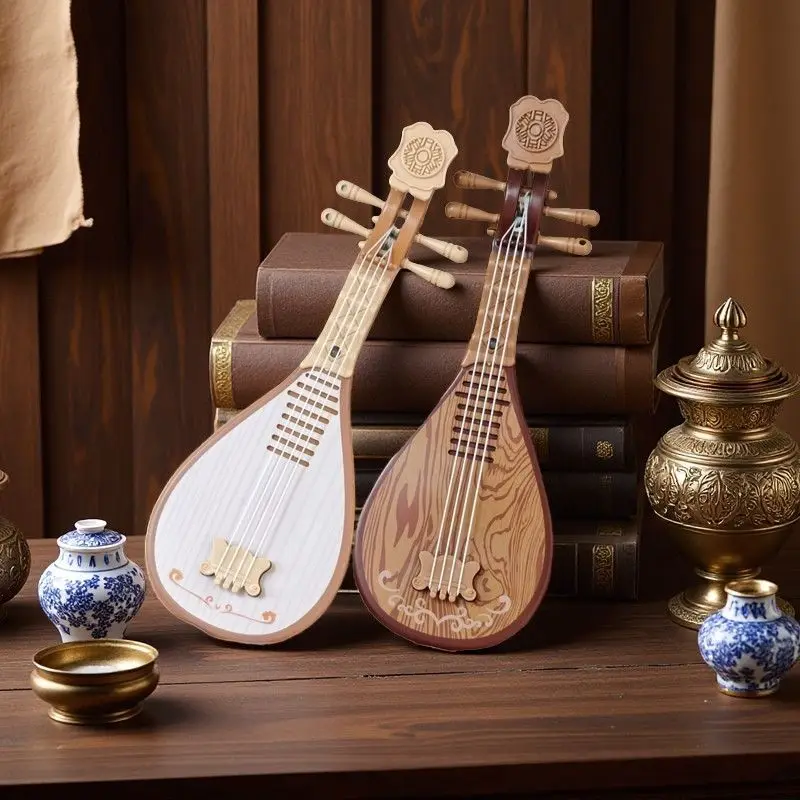 Juguete eléctrico de laúd simulado de 26CM, regalos creativos, instrumento de educación temprana para niños, instrumentos musicales de laúd portátiles