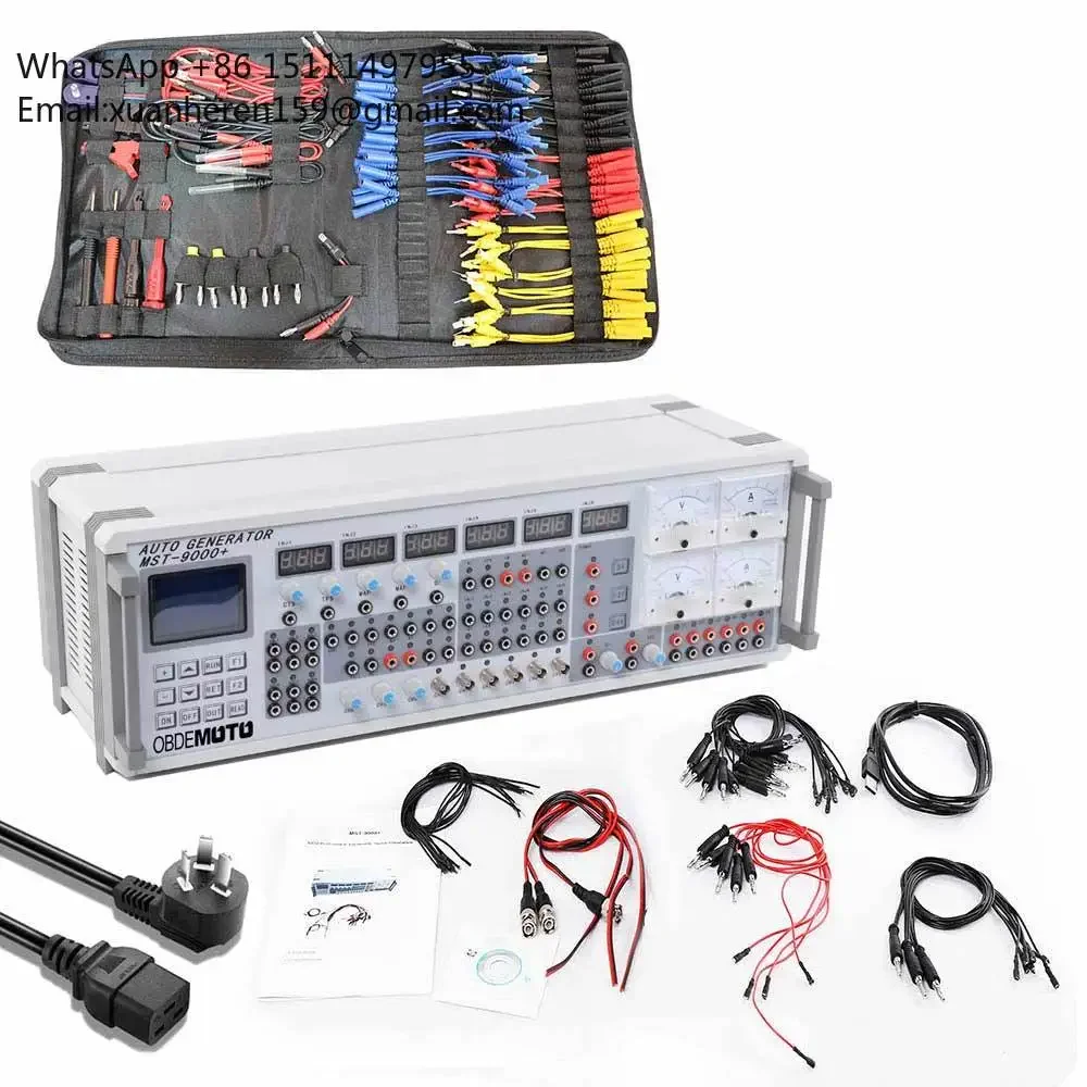 

Комплект для ремонта автомобильных ЭБУ MST 9000+ и MST-08: многофункциональный симулятор датчиков ЭБУ с тестовыми кабелями и комплектом проводки