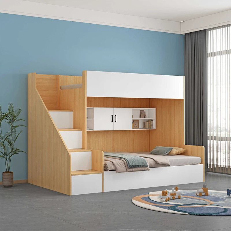 

Small apartment, mother and child bed, upper and lower bunk, narrow lower width children's bed, double multi-functional high and