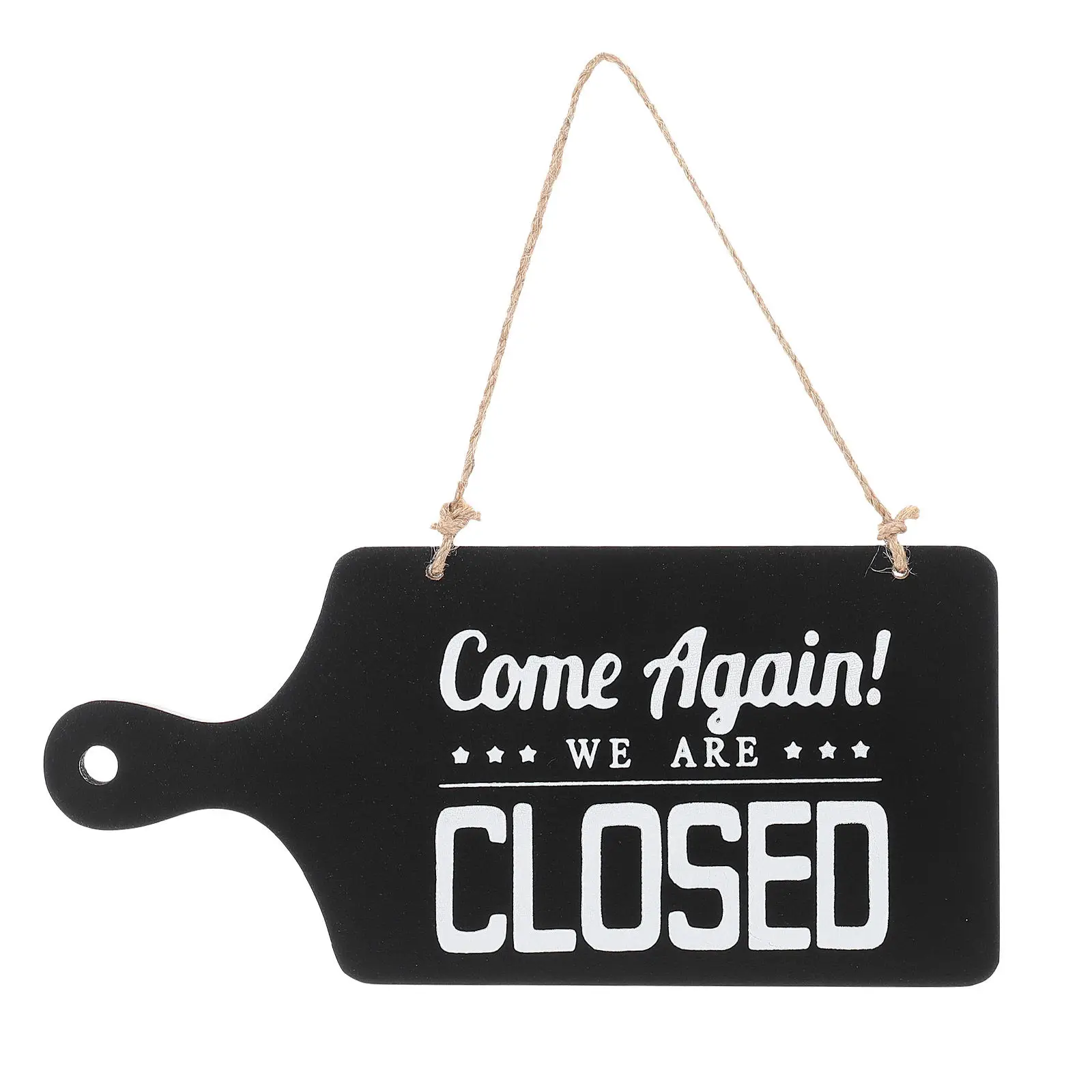 Double-Sided Hanging Door Sign Exquisite Craftsmanship Wooden Open Closed Indicator for Retail Stores Vintage Decorative Store