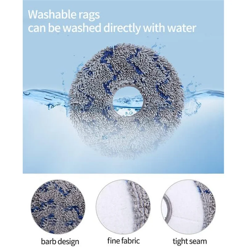 AB43-For Ecovacs Deebot X1 Omni X1 Turbo Vacuum Cleaner Main Side Brushes Hepa Filters Mop Cloth Dust Bags Replacement Spare Par