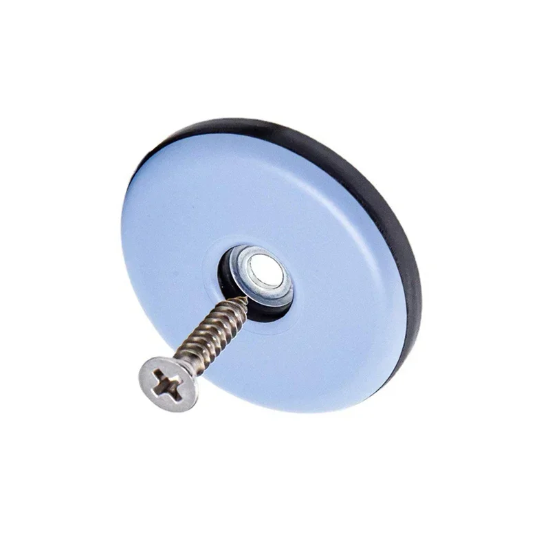 yes48pcs 25mm Round Furniture Sliders Pads With Screw Furniture Slip Mat Table Chair Cabinet Sofa Glides Chair Leg Floor Protect