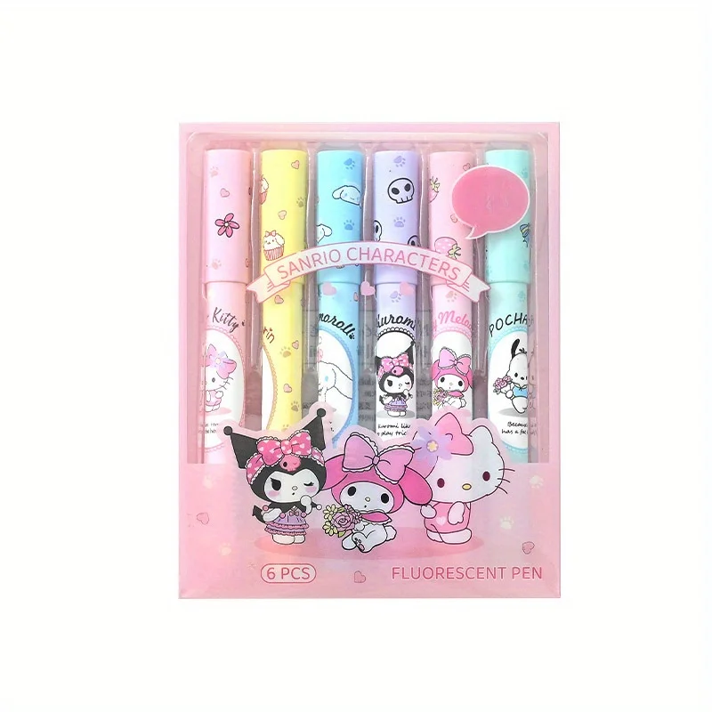 Authorized Sanrio highlighter highlighter, eye protection color marker, key marker, hand account pen