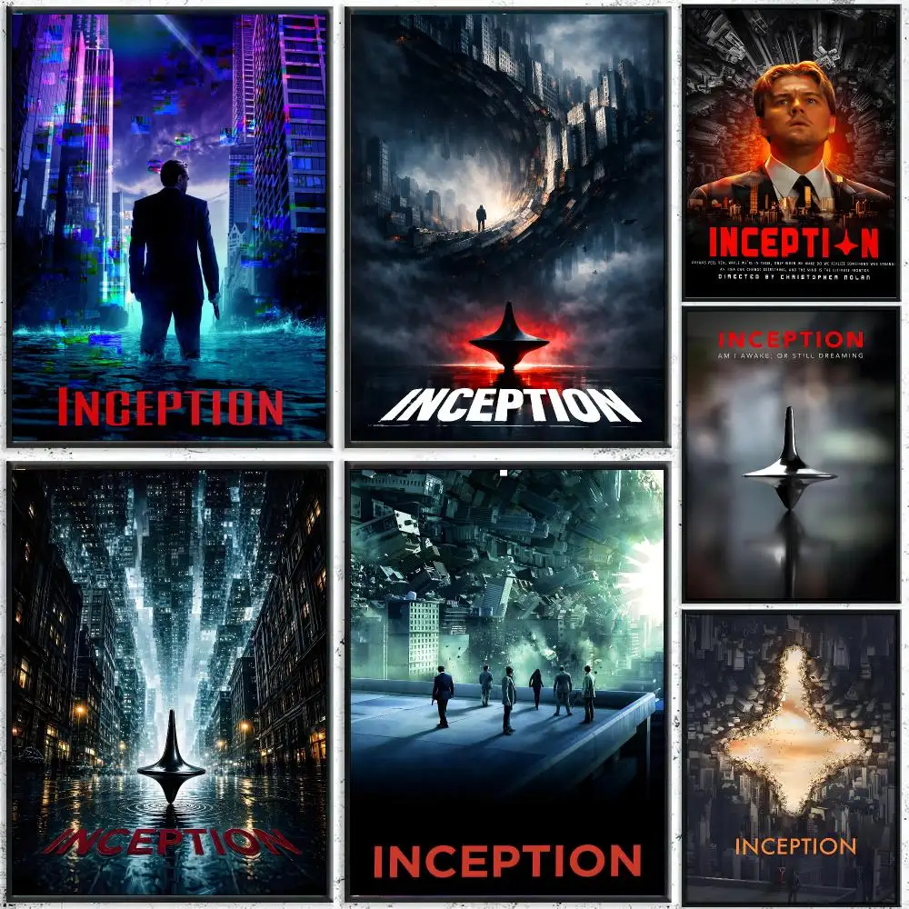 Movie I-Inception Poster HD Waterproof Wall Decal for Study, Living Room & Garage, DIY Great Gift for Fans