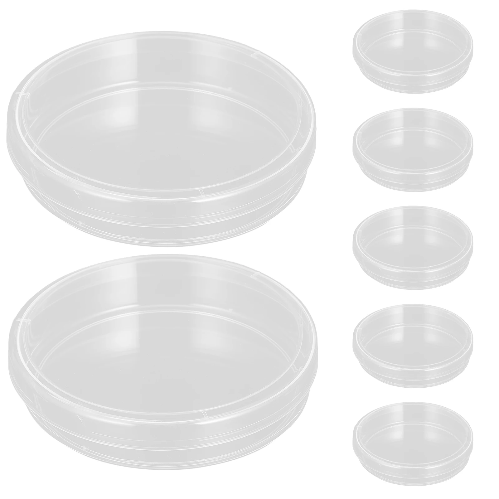 

10 Pcs Petri Dish Cell Culture with Cover Transparent Plastic Laboratory Supplies
