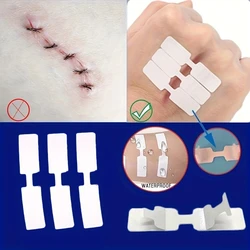 5Pcs Outdoor Wound Adhesive Tape Disposable First Aid Wound Suture Patch Wound Band Aid