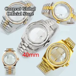 40mm Watch Case Corgeut Sapphire Glass Fit NH35 NH36 NH34 ETA2824 2836 Miyota8215 DG2813 5833 PT5000 Movement