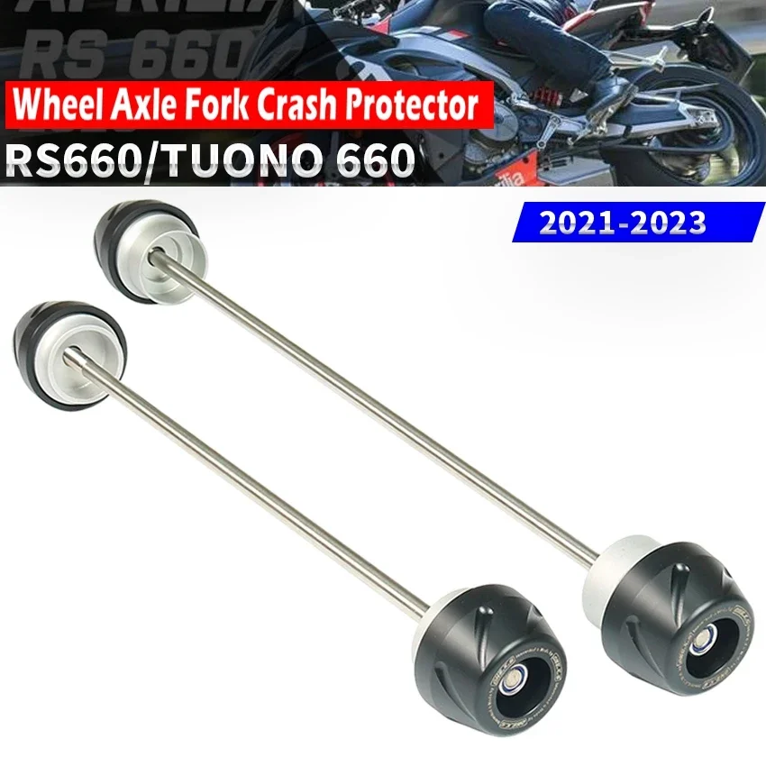 For Aprilia RS660 TUONO 660 2021-2023 Front Rear CNC Wheel Axle Fork Crash Protector Slider Stand Screw