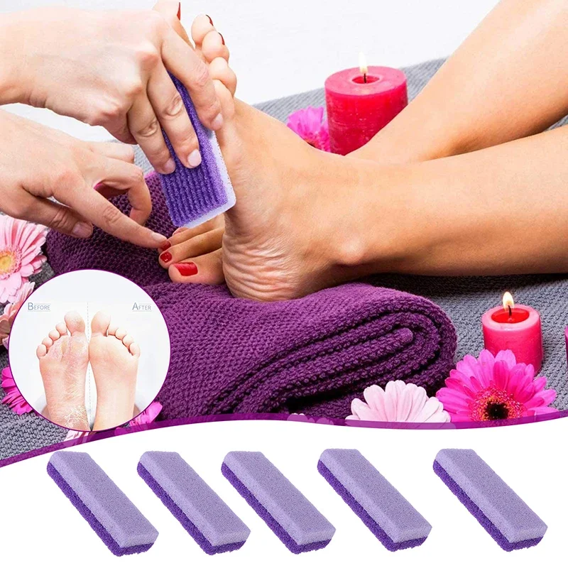 3/5pcs Reusable Foot Pumice Sponge Stones Foot Care Callus Exfoliate Hard Skin Remover Pedicure Scrubber Scrub Manicure Tools