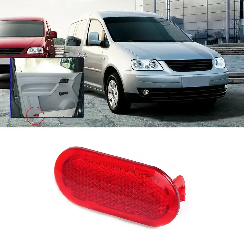 1pc Door Panel Light Reflector Red 6Q0947419 For Beetl1e Touran 2012-2016 For Touran 2006-2015 Reflector Replacement Parts