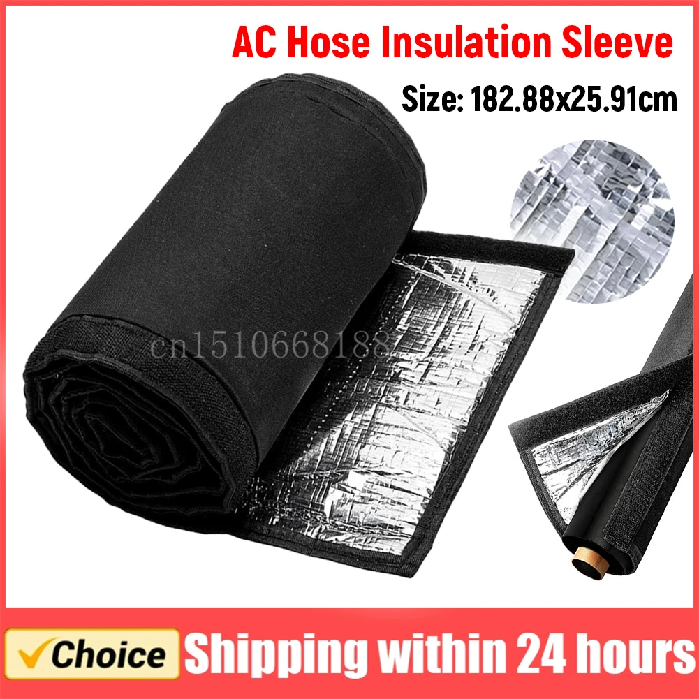 Portable AC Hose Insulation Sleeve 3 Layer AC Duct Insulation Wrap HVAC Copper Pipe Insulation Cover Protector for Outside