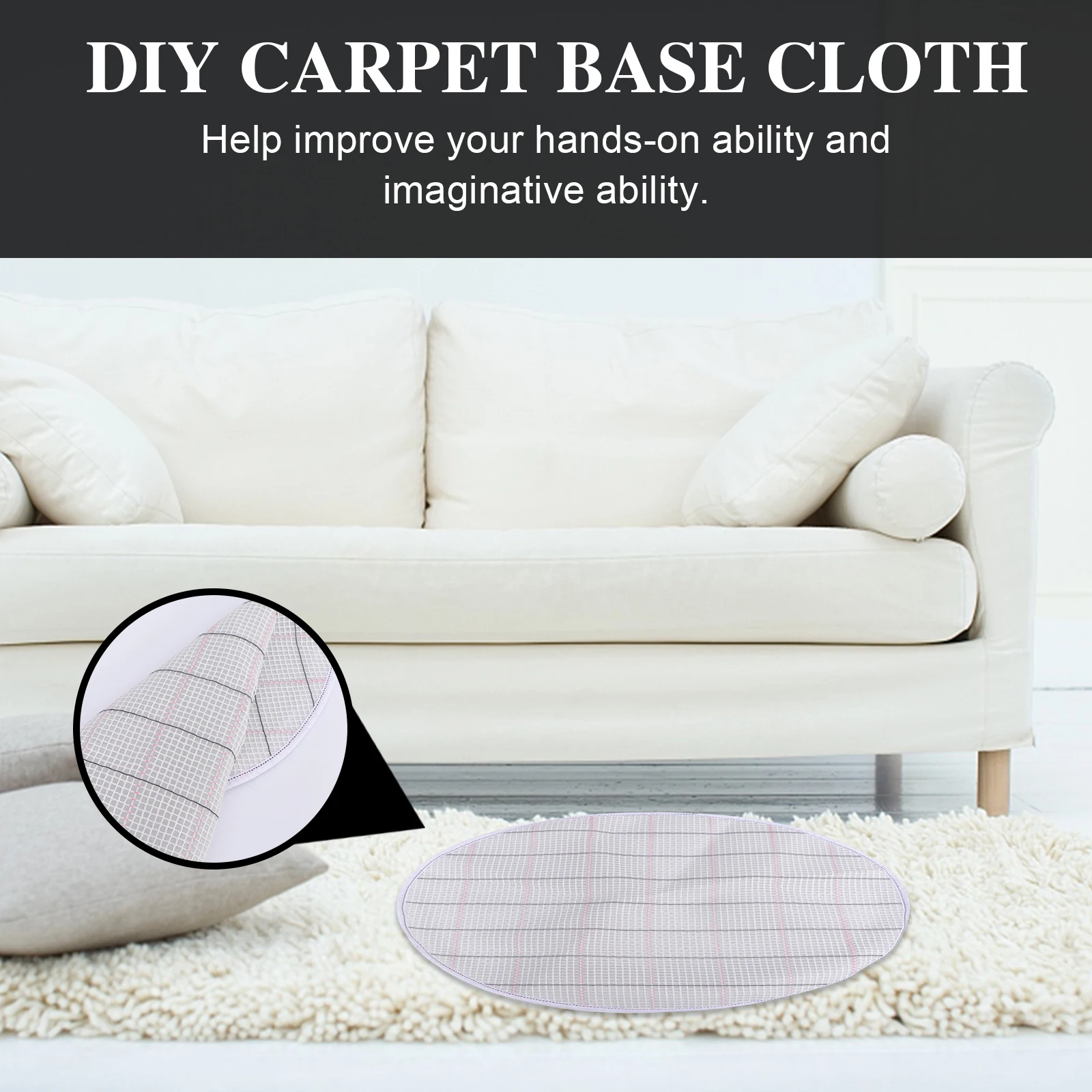 

Carpet Embroidery Materials DIY Rug Mesh Tapestry Cushion Making Supplies Canvas