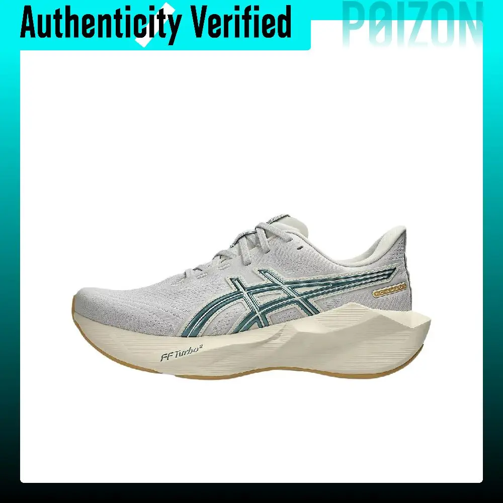 ASICS NOVABLAST 6 Running Shoes Unisex Low-top Cloud Gray/Misty Blue Green 1013A233-020